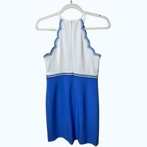 Lily Pulitzer Adalie Stretch Shift Blue fitted dress size 0, worn once!